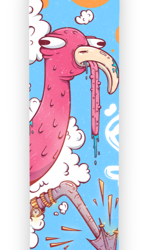SCSK8 Bugsy Colonel 8.5″ Skateboard (Deck Only)