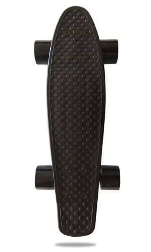 SCSK8 Plastic Skateboard 22.5x6in Black